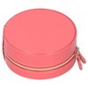 Round Portable Jewelry Box Organizer Display Storage Case for Rings