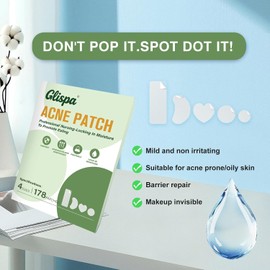 Parches Para Acné,Invisibles e Hidrocoloides,178 Parches en 4 Tamaños Pimple Patch – Con Aceite de Árbol de Té, Caléndula y Extracto de Roble – Cuidado Suave que No Reseca la Piel