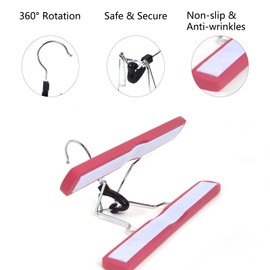 Rose bud Hair Extensions Holder with Storage Bag 1PCS Magenta Wood Metal Hair Extension Hanger Holder for Styling Braiding Washing