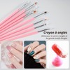 Cheerhom 20 Piece Nail Brush Set with Dotting Tool, Brush
