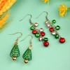 XNHIU 9 Pairs Christmas Dangle Earrings Christmas Tree Bow Jingle