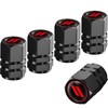Ruayia Valve Caps Car 5 Pieces, Car Valve Cap Aluminium