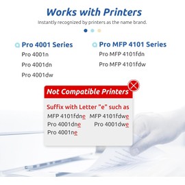 INK E-SALE 148X 148A Toner Cartridge Black (with Chip) High Yield Compatible Replacement for HP 148A 148X W1480A W1480X for HP Laserjet Pro 4001n 4001dn 4001dw MFP 4101fdn 4101fdw Printer (1 Pack)