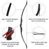 TOPARCHERY Archery 57" Takedown Youth Recurve Bow Hunting Black Long