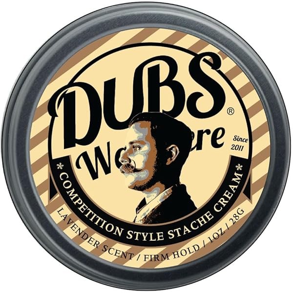"Firm Stache Cream, 1ounce screw top Tin - Competition style