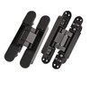 TamBee Hidden Door Hinge Invisible Hinges - Black, 3 Way