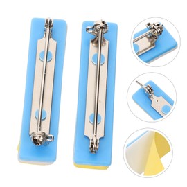 Operitacx 3sets Brooch Accessories Kit Brooch Pin Badge Holder Big Safety Pins Marker Cord Locks Card Holder Holders Lanyard Enamel Pins Id Badge Crafting Parts Safety Badge Backs Hat 10pcs*3