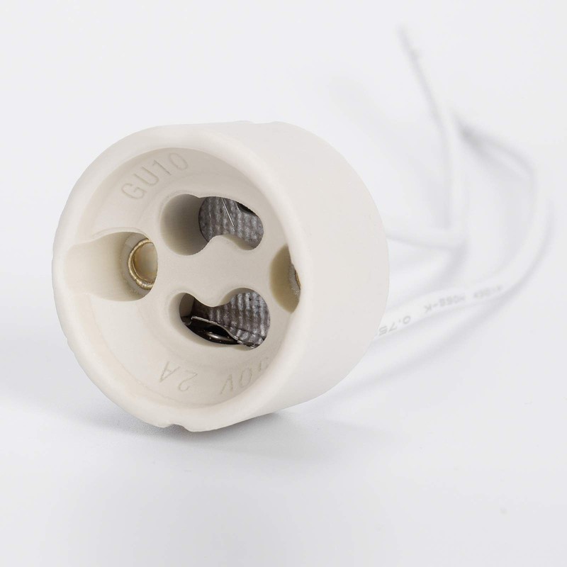 DiCUNO GU10 Lamp Holder 0.75mm² Silicon Wire GU10 Connector Ceramic