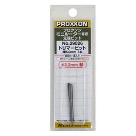 PROXXON Trimmer Bit, 1 Rod, 0.2 inch (5.0 mm), Shaft Diameter 0.1 inch (3.2 mm) No. 29026