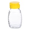 sourcing map 2pcs Plastic Honey Bottles 3.7oz 108ml Squeeze Honey