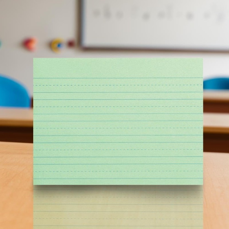 School Smart Green Newsprint Practice Paper, 3/4 Inch Rule, 12