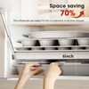 11-Piece Nonstick Baking Pans Set with Silicone Handle White