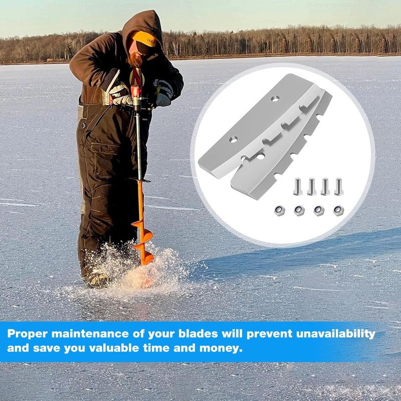 RO6G 28340 Ice Auger Blades Replacement Eskimo Hand Auger Blades,