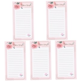 Operitacx 5pcs 1 Household Memo Pads Magnetic Notepad for Refrigerator Fridge Grocery List Magnet Pad Strong Magnets
