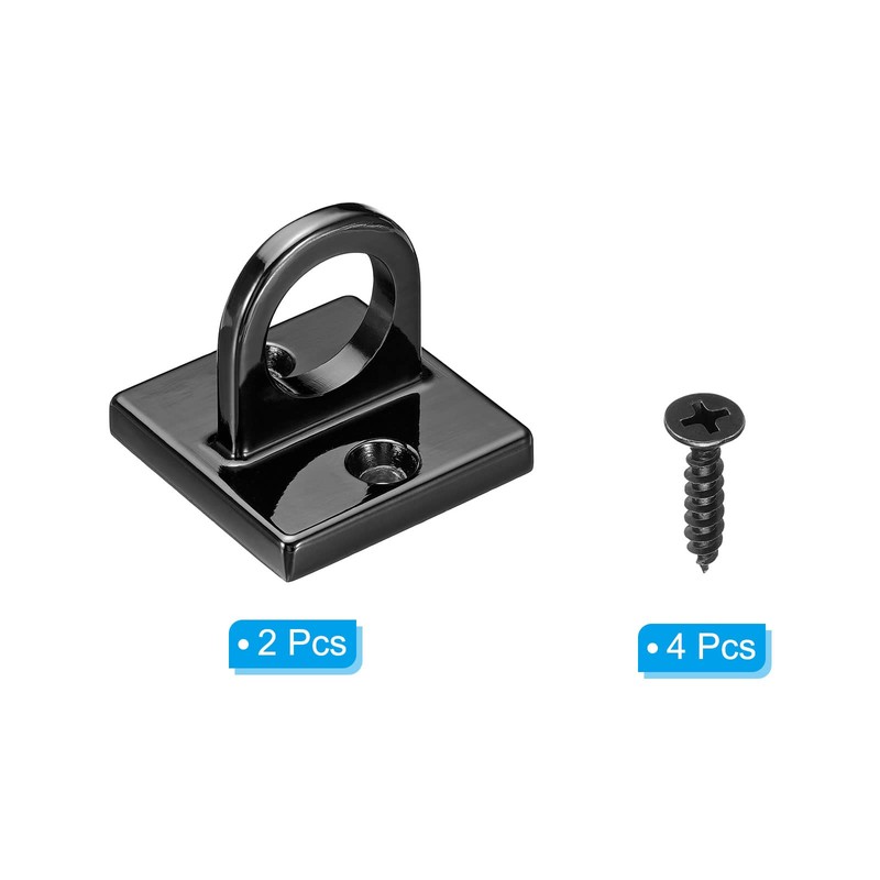 PATIKIL Pad Eye Plate U Hooks, 2 Pack Metal Ceiling