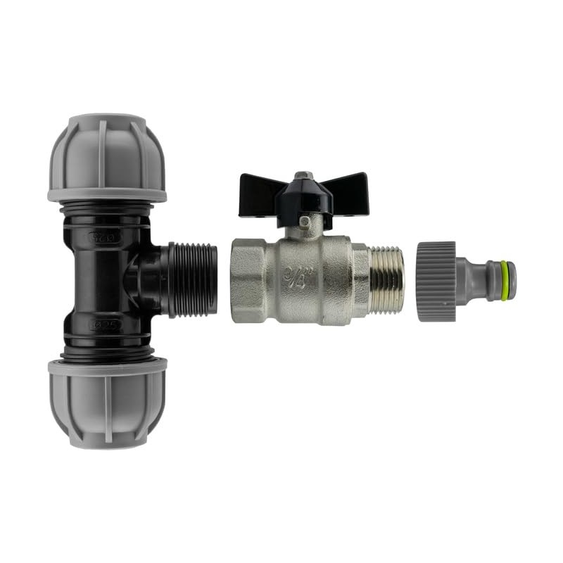 mdpe Compression Water Supply Pipe Fitting to Metal Butterfly Valve-Universal