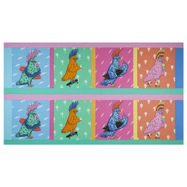 FreeSpirit Summer Birds Birds of a Feather 24" Panel Multi, Fabric by The Yard