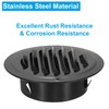 PATIKIL 4" Round Air Vent Cover, 2pcs Stainless Steel Louvered