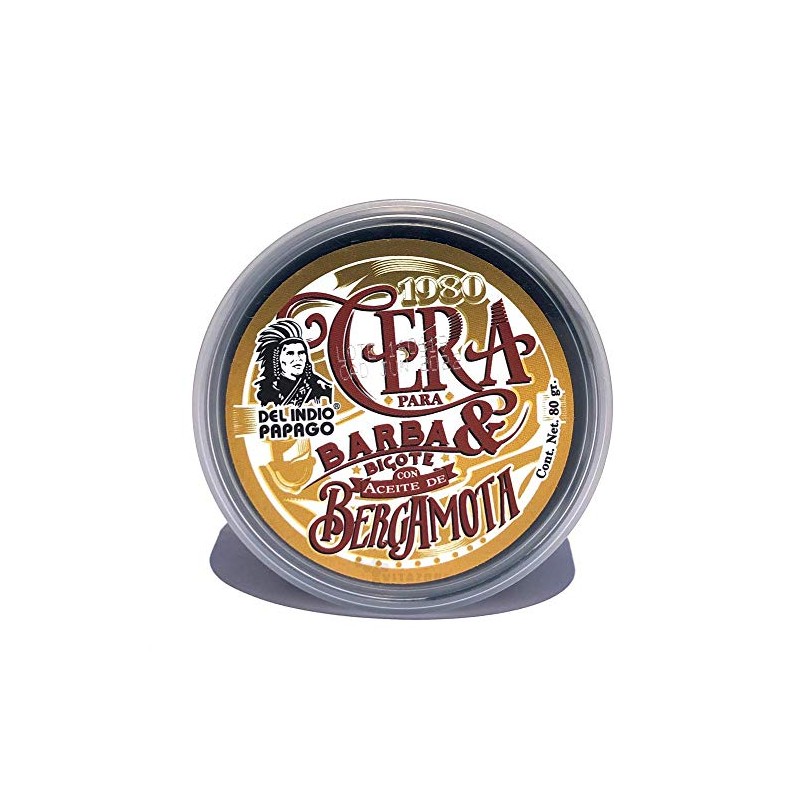 INDIO PAPAGO Cera para Barba y bigote con Aceite de