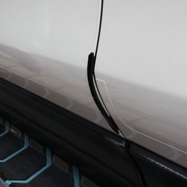 4 x Car Black Rubber Door Edge Protector Door Edge Protector Sticker