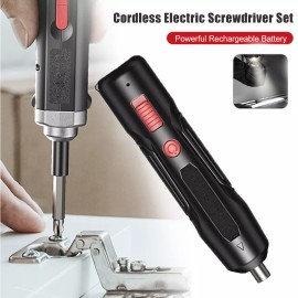 Unbranded Cordless Electric Screwdriver Compact USB Rechargeable Screw Driver Power Tool