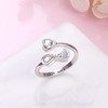 Cremation Ring for Ashes - Sterling Silver Infinity Mini Urn