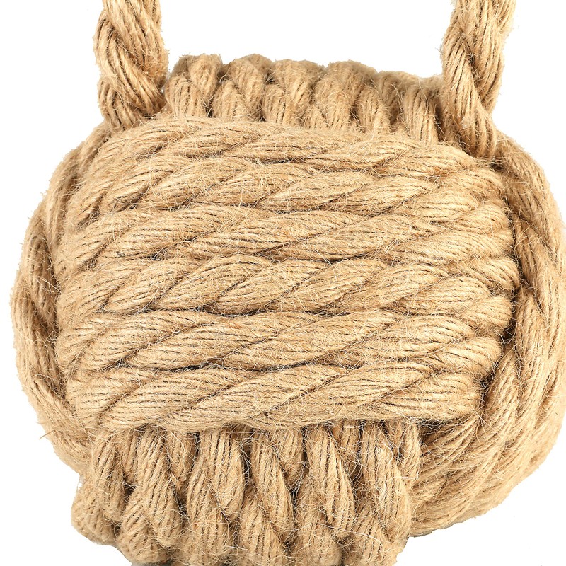 Creative Co-Op Nautical Rope Knot Door Stop, Natural
