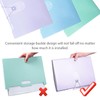 3 Pcs Expanding File Folder 12-Pocket Document Organiser for Paperwork