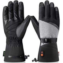 royalrose Heated Rechargeable Gloves 4 Men Women Skiing & Snowboarding MEDIUM