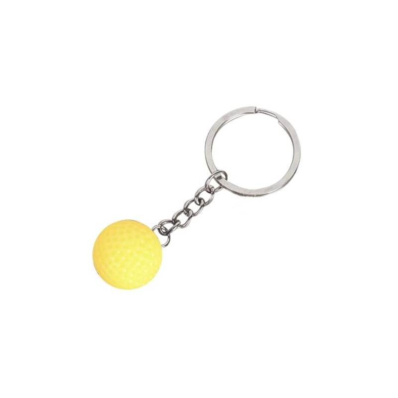 Golf Club Silver Keyring Keychain (Golf Ball)
