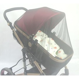 Mosquito Net for Stroller, Baby Bug Net Cover for Strollers, Bassinets, Cradles, Playards, Pack N Plays, Car Seats and Portable Mini Crib, Black 2 Pack