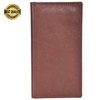Leatherboss Genuine Leather Slim Checkbook Cover Holder for men women,