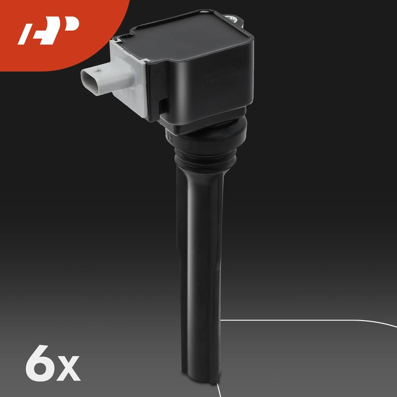 A-Premium Set of 6 Ignition Coil Pack and Iridium Spark