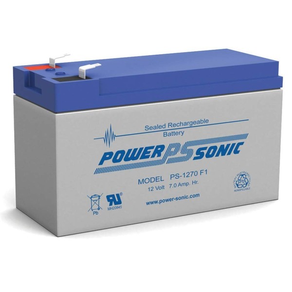Powersonic 12V 7AH SLA Battery Replaces gp1272 np7-12 bp7-12 ps-1270 ub1280 cy0112