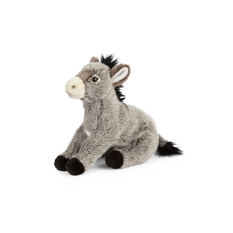 Living Nature Donkey, Realistic Soft Cuddly Farm Toy, Naturli Eco-Friendly
