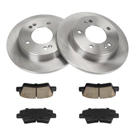 Torchbeam 261.9mm Rear Brake Pads and Rotors Kit Compatible with Kia 2014-2016 Forte, Hyundai 2012-2016 Veloster, Hyundai 2013-2016 Elantra GT, Kia 2014-2016 For-te5 - OE Brake Kit