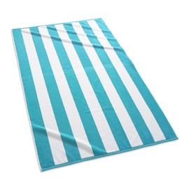 Kassatex Cabana Stripe Beach Towel - Aqua