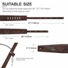 Nefelibata 3" Wide Full Grain Leather Guitar Straps, brown