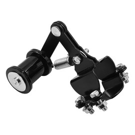 WANGCL Universal Motorcycle Chain Tensioner Adjuster (Black, Iron & Plastic)