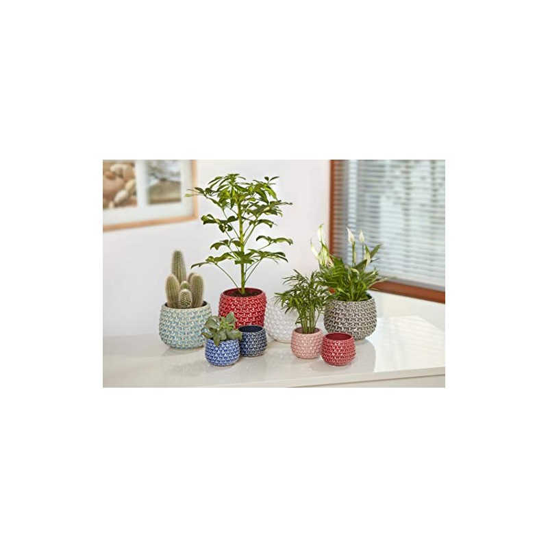 Bloomingville Ceramic Flower Pot Pinecone - colorful Planter, Pot for