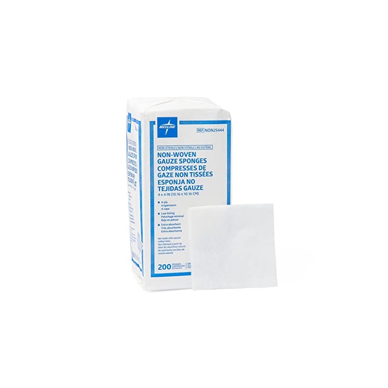 Medline - NON25444 Avant Gauze, Non-Woven and Non-Sterile Sponges, 4