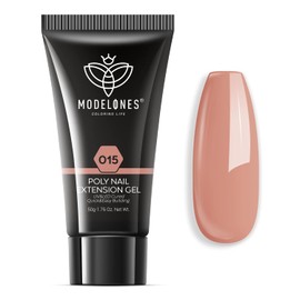 Modelones Poly Gel 50 ml 1 Piece Deep Nude Colours Nail Gel Starter Set Gel Nail Extension Gel Quick Extension Building Acrylic Nail Gel for Technicians Starter DIY Salon Kit