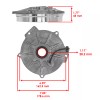 Caltric Front Differential Output Cover For Polaris Ranger 800 6x6