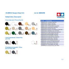 TAMIYA German PZ.KPFW.III AUSF. N