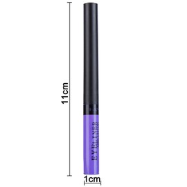 DekRion Liquid Eyeliner, Matte Colored Eyeliners, Purple Eyeliner, White Black Red Brown Green Waterproof High-pigmented Colorful Eyeliners Eye Makeup,1PC Purple