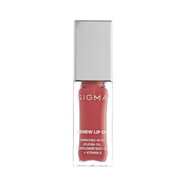 Sigma Beauty Renew Lip Oil – Tinted Lip Oil with Luxurious High-Shine Color and Long Lasting Hydration for Soft, Supple Lips, Non Sticky Lip Oil w/Nourishing Antioxidants (Tranquil, Fresh Pink Sheen)