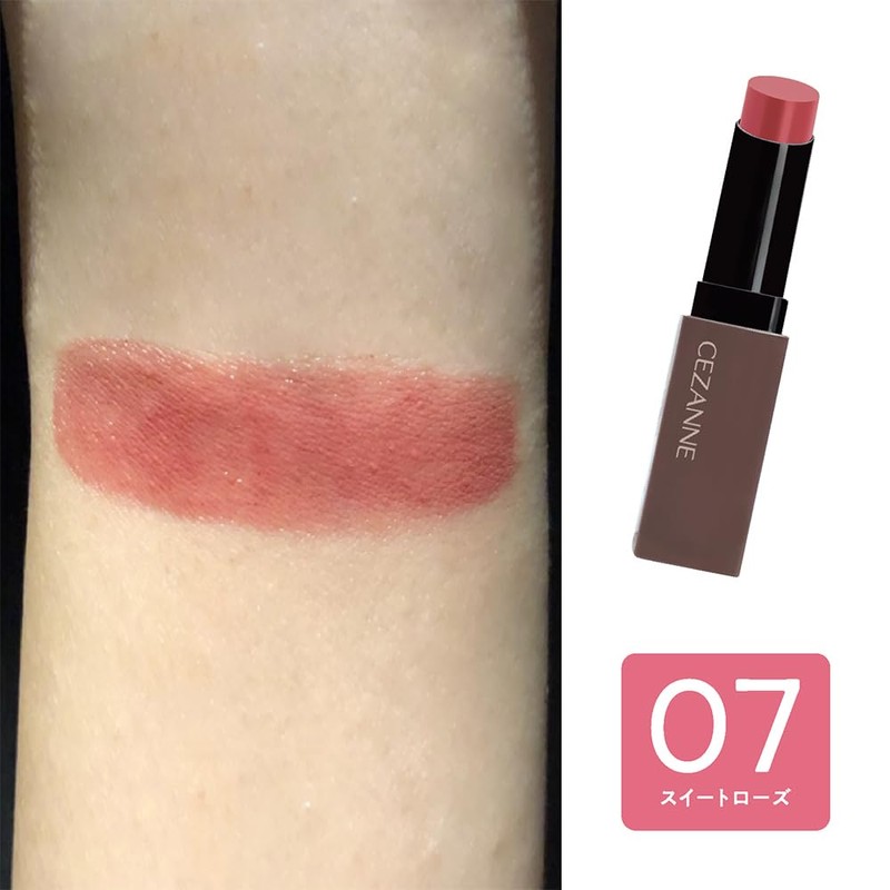 Cezanne Lip Color Shield 07 Sweet Rose, 0.1 oz (3.7