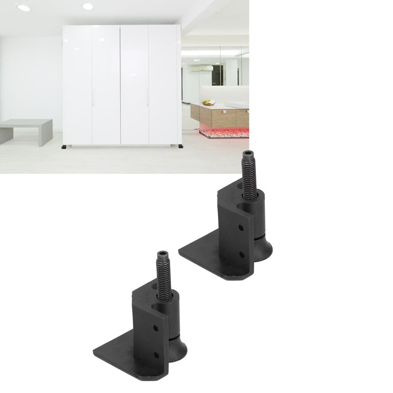 2Set Furniture Hardware Adjustable Feet Support Legs for Bed Wardrobe