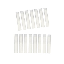 WOONEKY 15Pcs Refillable Lip Balm Tubes White Plastic Cosmetic Containers for DIY Lip Gloss Storage Odorless Safe Material and Gloss Craft Use
