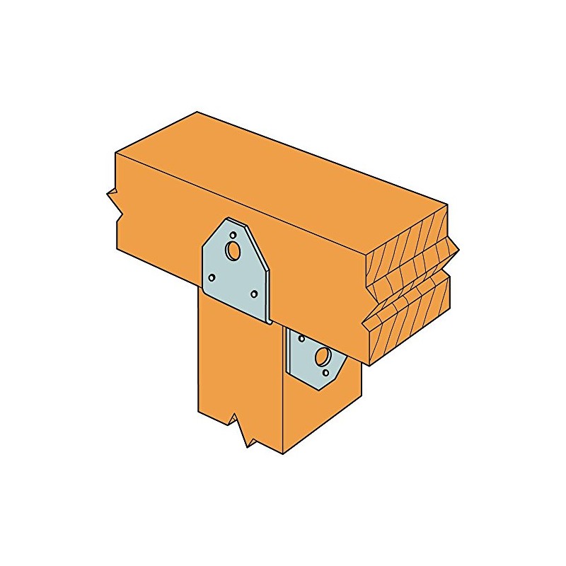 Simpson Strong-Tie BC4Z-R BC ZMAX Galvanized Post Cap for 4X